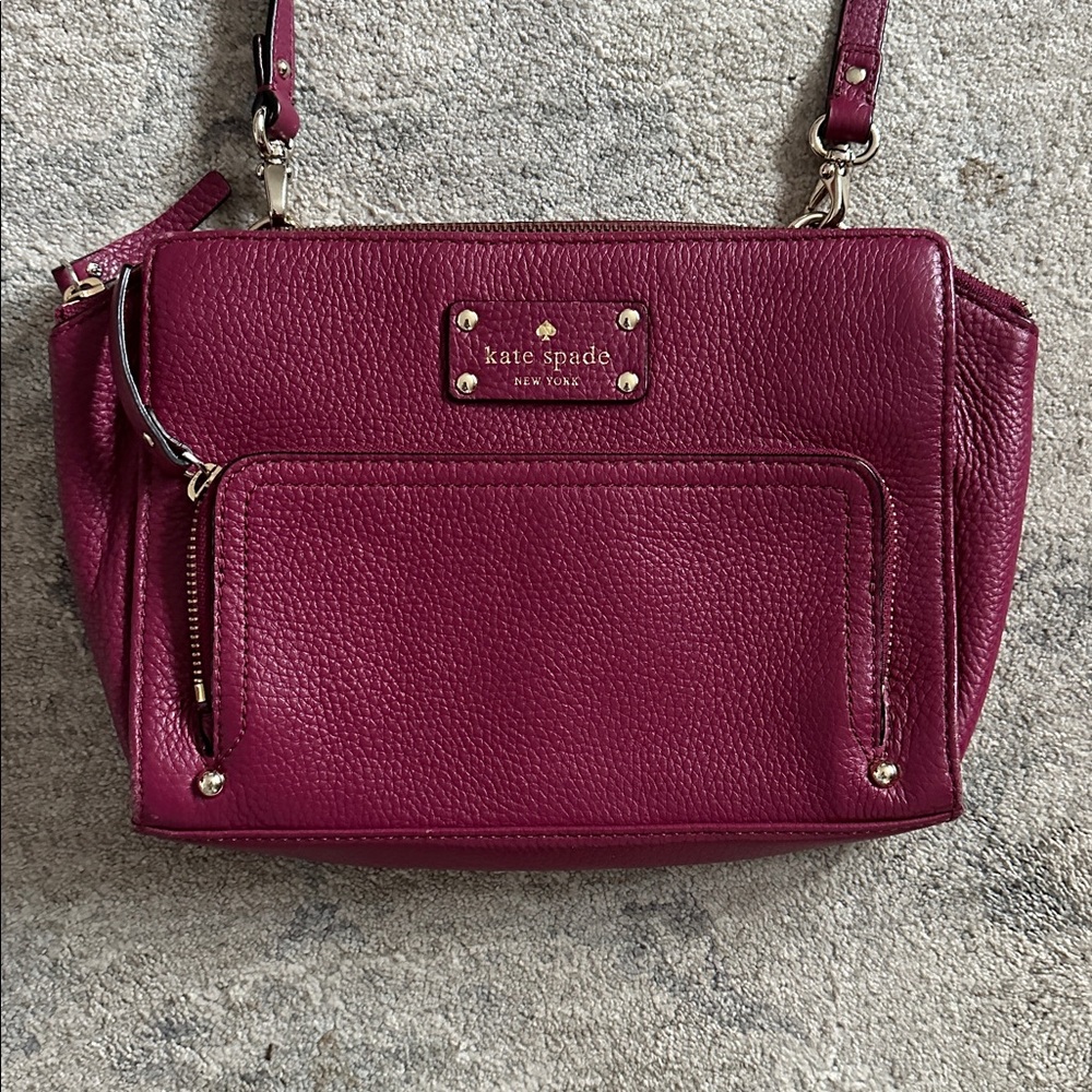 Kate Spade purse
Color: magenta/deep
Plum color
